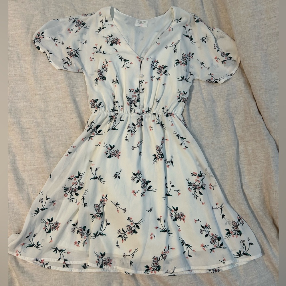 Sienna Sky Charming Floral V-Neck Dress